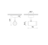 Coco ⌀4,2 surface | black