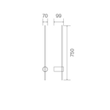 Essence wall small | brass