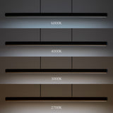 Hazel Branch linear pendant | white and brushed steel
