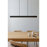 Hazel Branch linear pendant | white and brushed steel