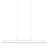 Hazel Branch linear pendant | white and brushed steel