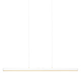 Hazel Branch linear pendant | white and brushed steel