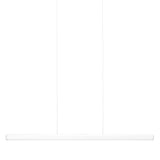 Hazel Branch linear pendant | white and brushed steel