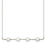 Audrey linear pendant | brass