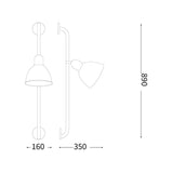 Shower wall | matt black - Normo