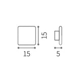 Cover square | 15 black - Normo